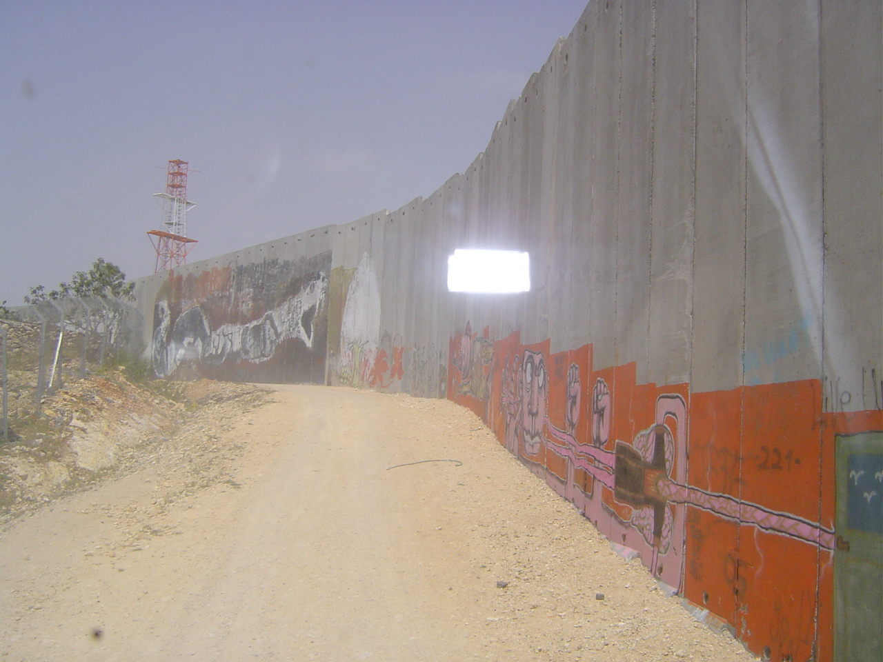 le Mur à l'entrée de Bethléem