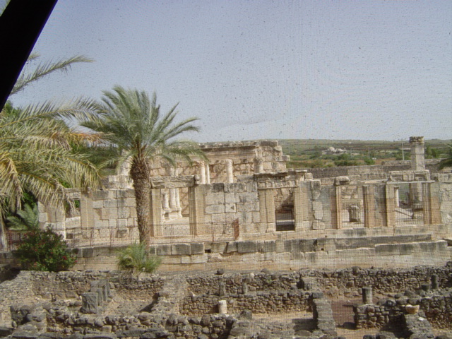 autre vue de la synagogue de Capharnam