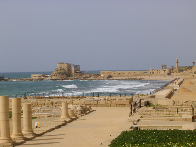 vue sur la mer depuis le thatre