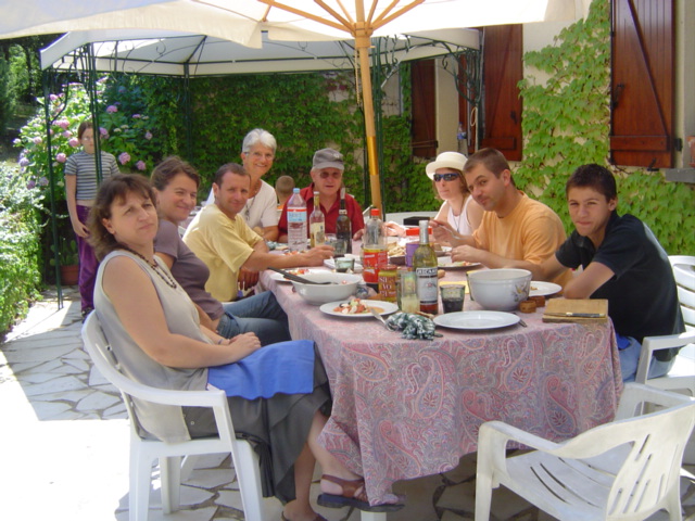 la table des parents et grands parents