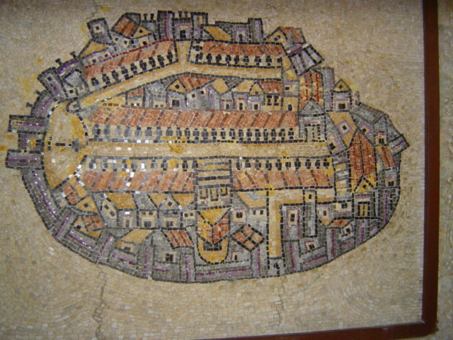 mosaque de jerusalem dans le cardo