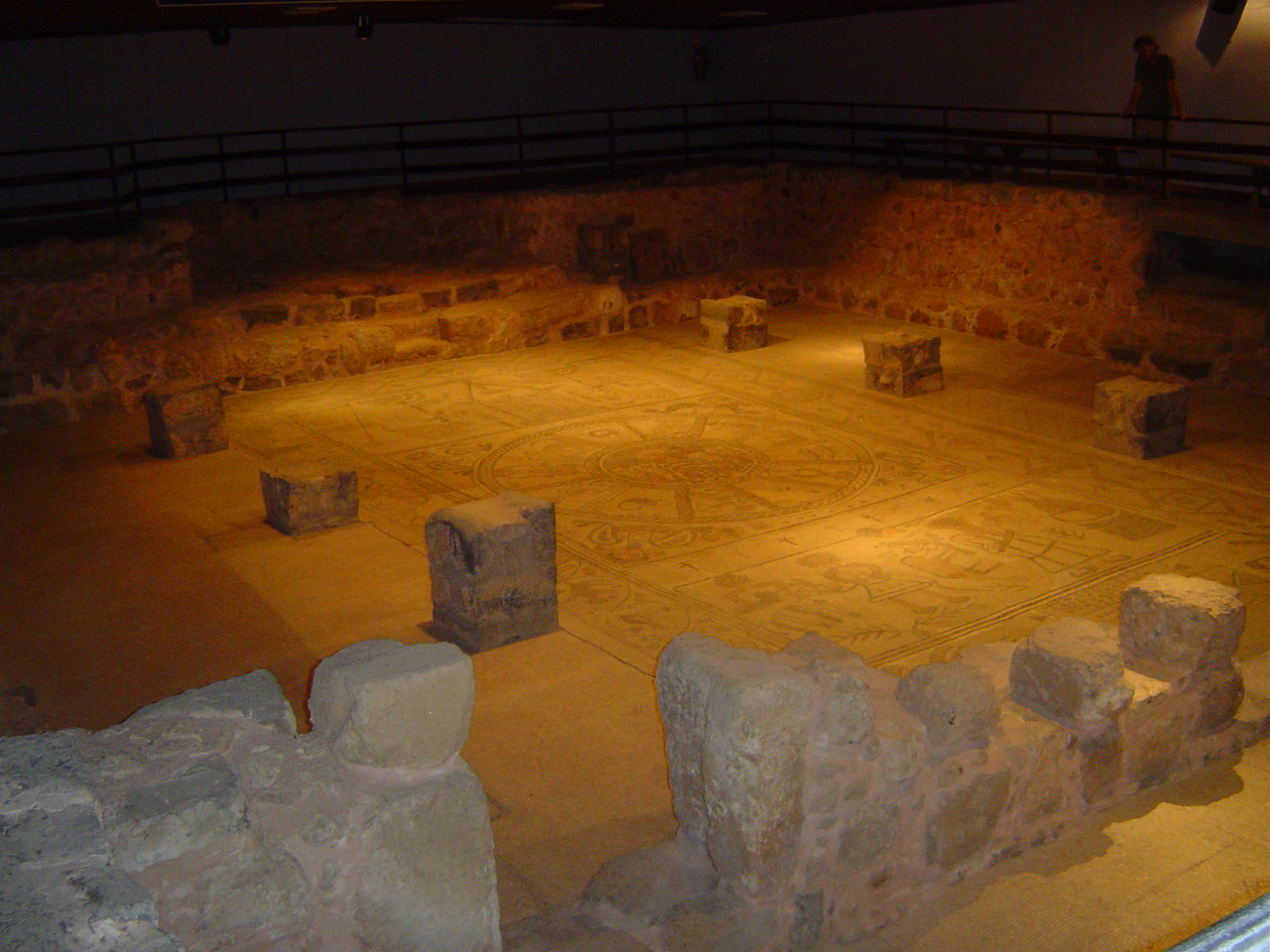 intrieur de la synagogue de Beth Alpha