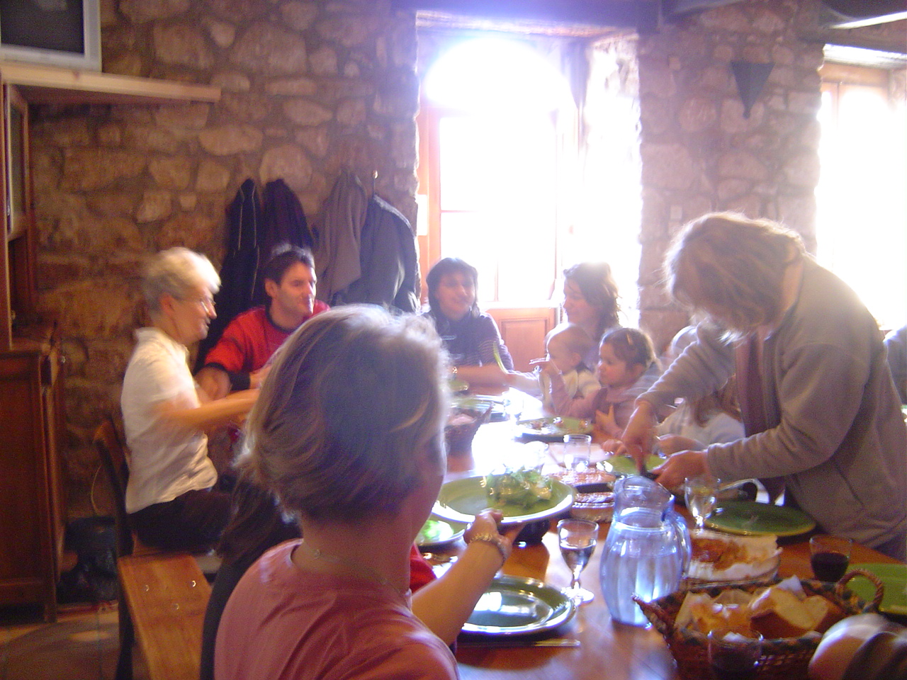 un repas presque au soleil
