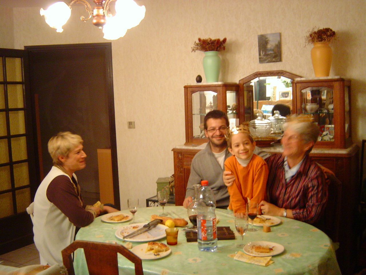 un diner chez les Christophe au milieu janvier