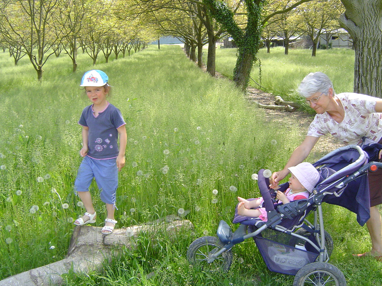 en promenade avec Zo et Marion