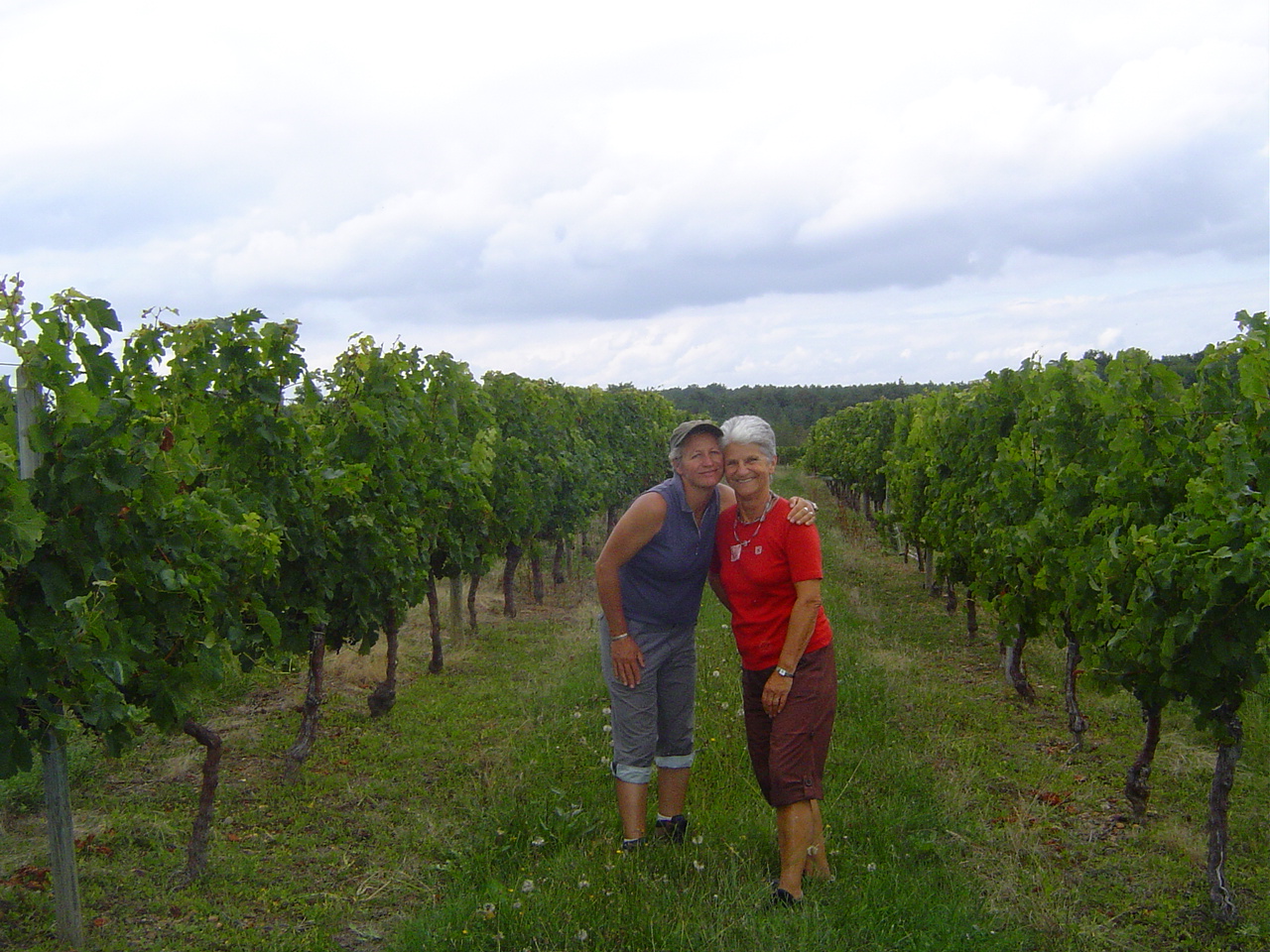 AnC et Mounette dans les vignes
