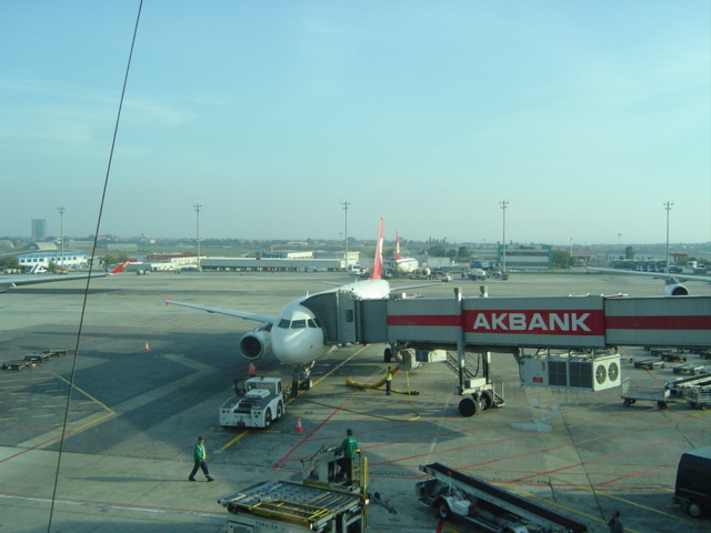 avion de la Trukish Air lines, prt pour CDG Roissy